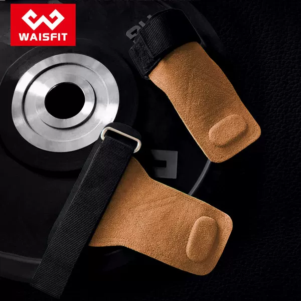 Cowhide Power-Assisted Belt Fitness Gloves Pull-Up Grip Belt Men's Sports Auxiliary Horizontal Bar Men's and Women's Deadlift Palm and Wrist Guards