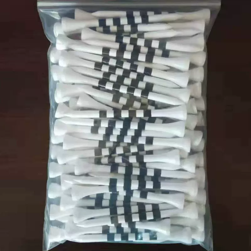 高尔夫球钉条纹款竹制高尔夫配件用品可定 制厂家供应多种golftee