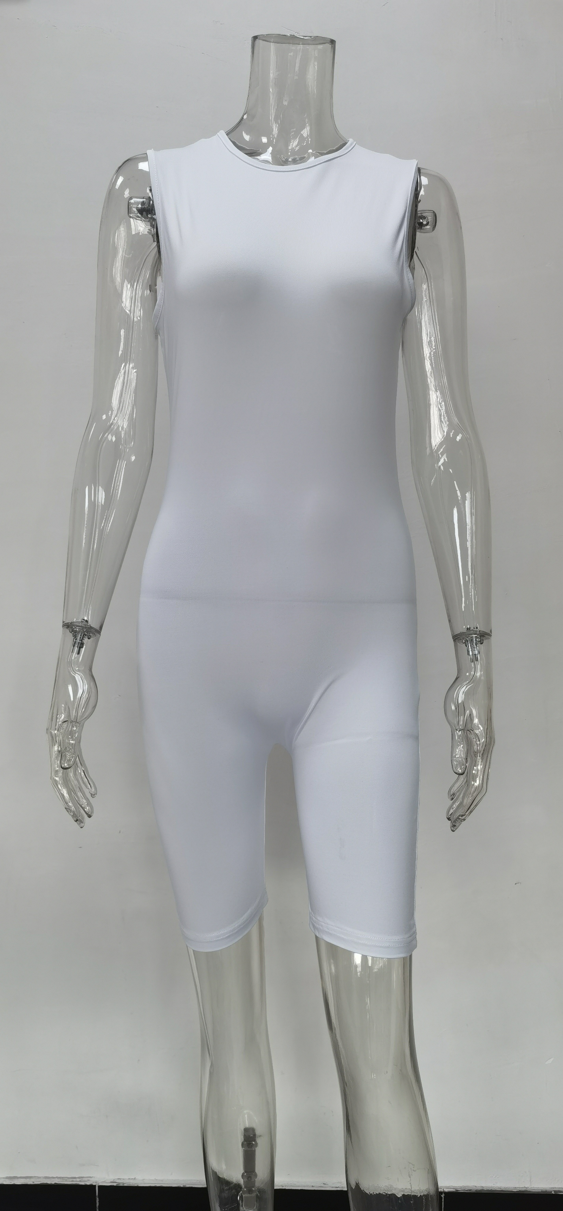 175g Weight Sleeveless Sleeve Length Full Length Pants Length Polyester Fabric Type High Waist Waist Line Casual Pants, Jumpsuits Pants Type High Elasticity Elasticity Holiday, Daily, Date Occasion Skinny Fit Type Solid Color Pattern Summer Season Women's Gender Streetwear Style Wholesale Women's Streetwear Solid Color Sleeveless Bodysuits 2