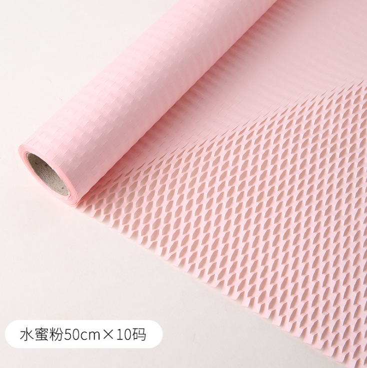 Papel de regalo de nido de abeja, papel de regalo acolchado con rejilla colorida, papel kraft de nido de abeja, venta al por mayor.