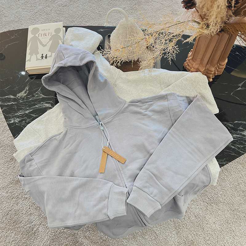 Skims O Shan European and American Casual Fashion Suit 2024 Women's Autumn and Winter Zipper Hoodie Sports New Loose Version Skims O Shan European and American Casual Fashion Suit 2024 Women's Autumn and Winter Zipper Hoodie Sports New Loose Version