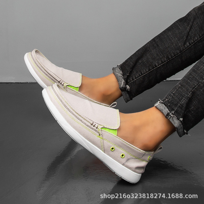 BOX cross wollu canvas shoes men's spring and summer Korean style old Beijing loafers slip-on low-top shoes plus size BOX cross wollu canvas shoes men's spring and summer Korean style old Beijing loafers slip-on low-top shoes plus size