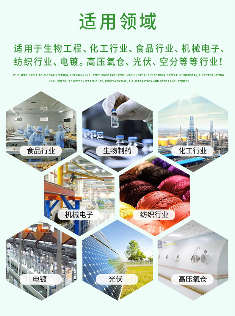 Water-Lubricated, Fully Oil-Free Screw-Type Air Compressor 15Kw Energy-Saving, Low-Noise, Silent Permanent Magnet Variable Frequency Air Compressor