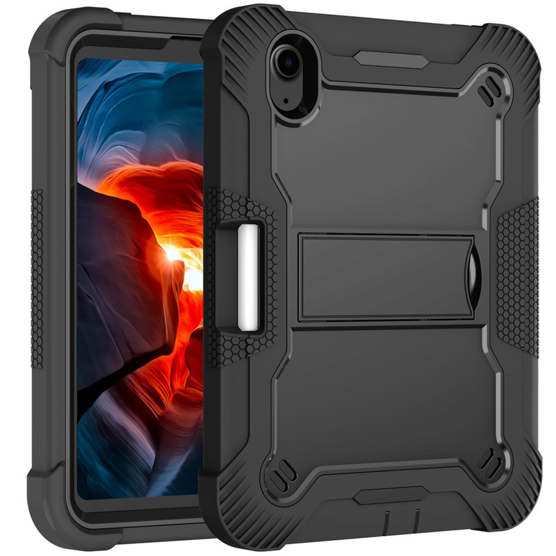 Suitable for Apple Mini 6 Three-In-One Silicone Pc Stand Tablet Case iPad Mini6 2021 Shock-Proof and Anti-Fall Case