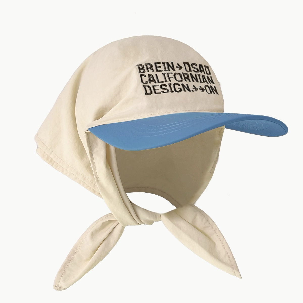 2024 New Personalized Colorful Headband with Duck Tongue for Children Summer Sunshade Versatile Letter Embroidery_voghion.com