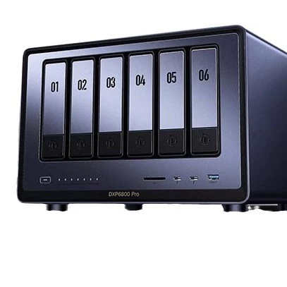 Зеленый Универсальный Облако DXP6800Pro шести-дисковый NAS сетевой сервер хранения AI фотоальбом корпоративного уровня