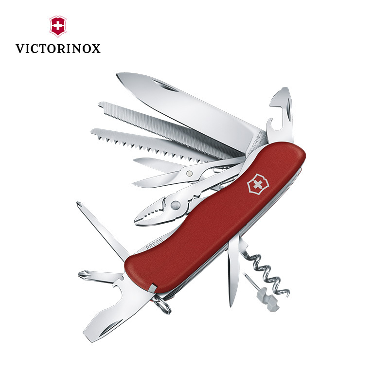 维氏军刀瑞士军刀新111MM工作英雄红0.8564多功能折叠刀 原装进口
