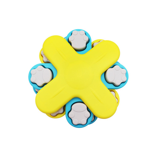 Cross-border dog toy carousel hidden food slow food feeder dog training game interactive educational pet toy supplies