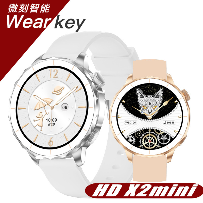 Cross-Border New Model Hdx2Mini Smart Watch with 1.32inch Amoled Screen, 4Gb Memory, Heart Rate and Blood Oxygen Monitoring