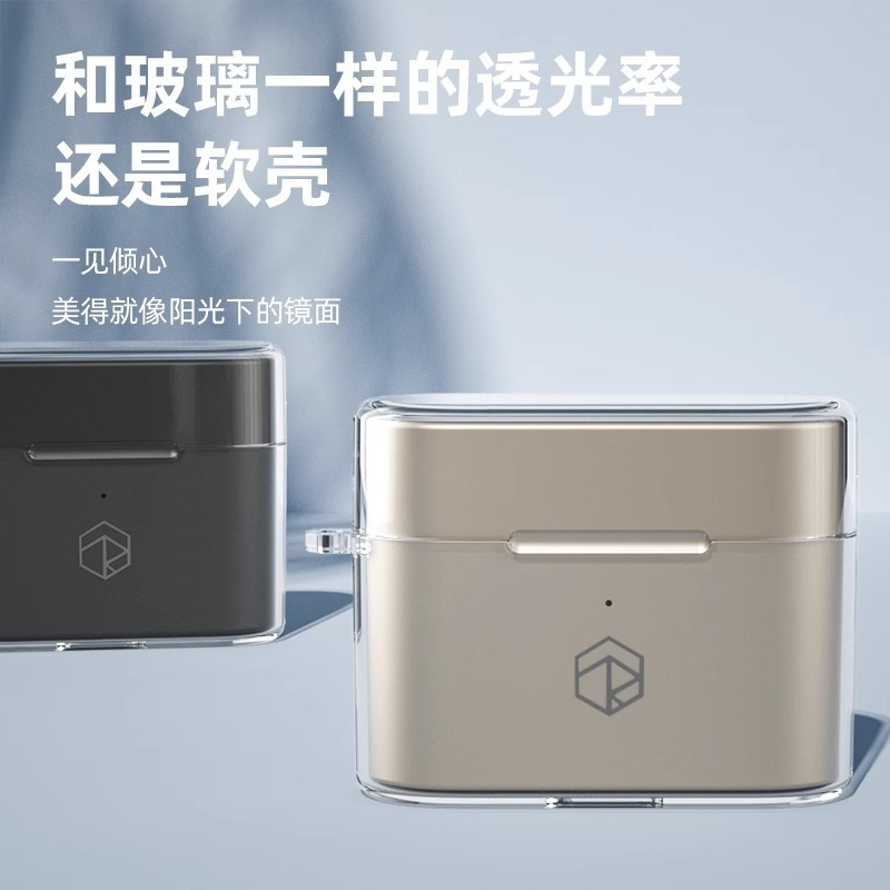 弱水時砂オープンフリーグローバルバージョンヘッドフォン保護カバーTPU Bluetoothヘッドセット透明保護ケースに適しています。|undefined
