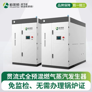 工业用烘干杀菌天然气0.5吨蒸汽发生器低氮服装厂燃气2吨蒸汽锅炉