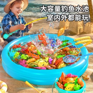 Fishing toys for children 1 to 3 years old educational boys and girls fishing rod pool magnetic baby 2 years old gift small fish