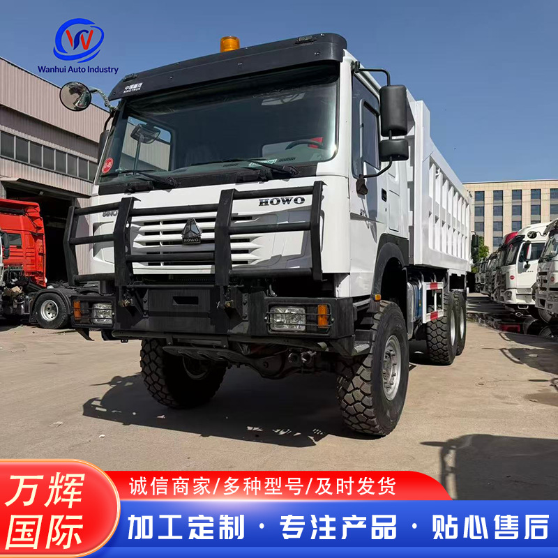 90% New Mud-Dumping Construction Truck, Howo Left/Right-Hand Drive 12-Wheel Dump Truck, 10-Wheel Earthmoving Truck, Dump Truck