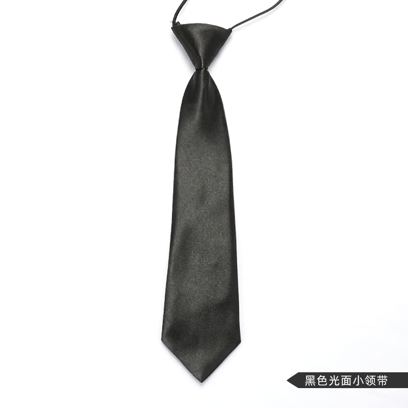 ↤↤↤어린이용 검정색 광택 넥타이