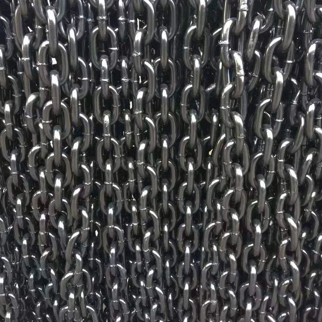 Заводская обработка подъемной цепи оптовая подъемная цепь g80 тяжелая нагрузка из марганцевой стали Высококачественная горная цепь