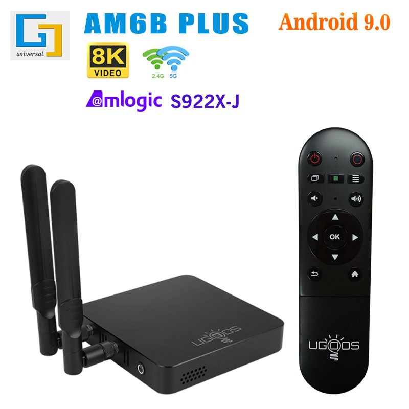 Am6B Plus Network Set-Top Box S922X-J Tv Box 4G/32G Dual-Band Wifi Tv Box with Bluetooth