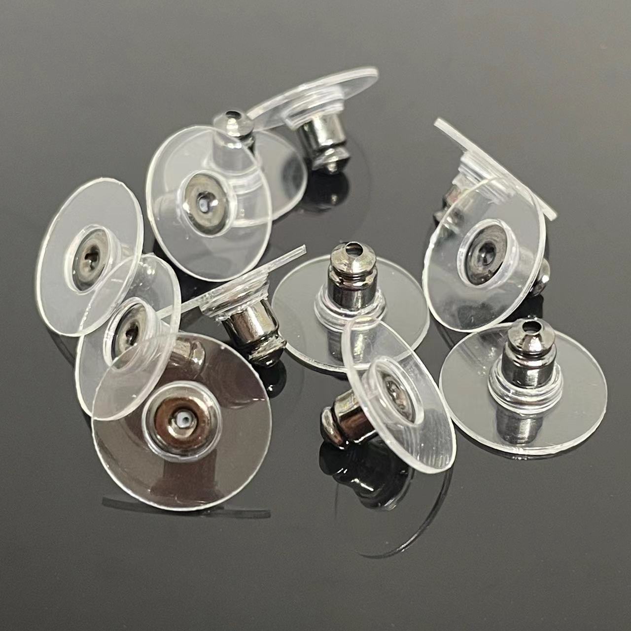 銅空飛ぶ円盤フィルム耳栓diy耳飾り部品保色メッキ弾頭飛盤耳栓卸売り