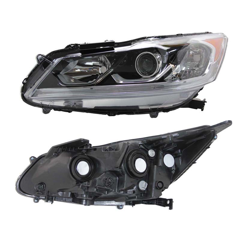 Se aplica a los faros de semi-ensamblaje de Honda Accord, modelo original, 16 - 17 faro de bajo color mezclado