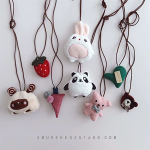 Детский аксессуар, милая подвеска, мультяшный зонтик, универсальное ожерелье, свитер, в западном стиле
