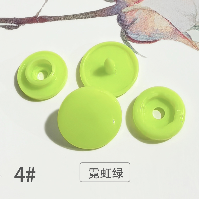 T3T5T8 impermeable con botón a presión de resina plástica, botones de ropa de bebé, botones invisibles, botones de color sin costura