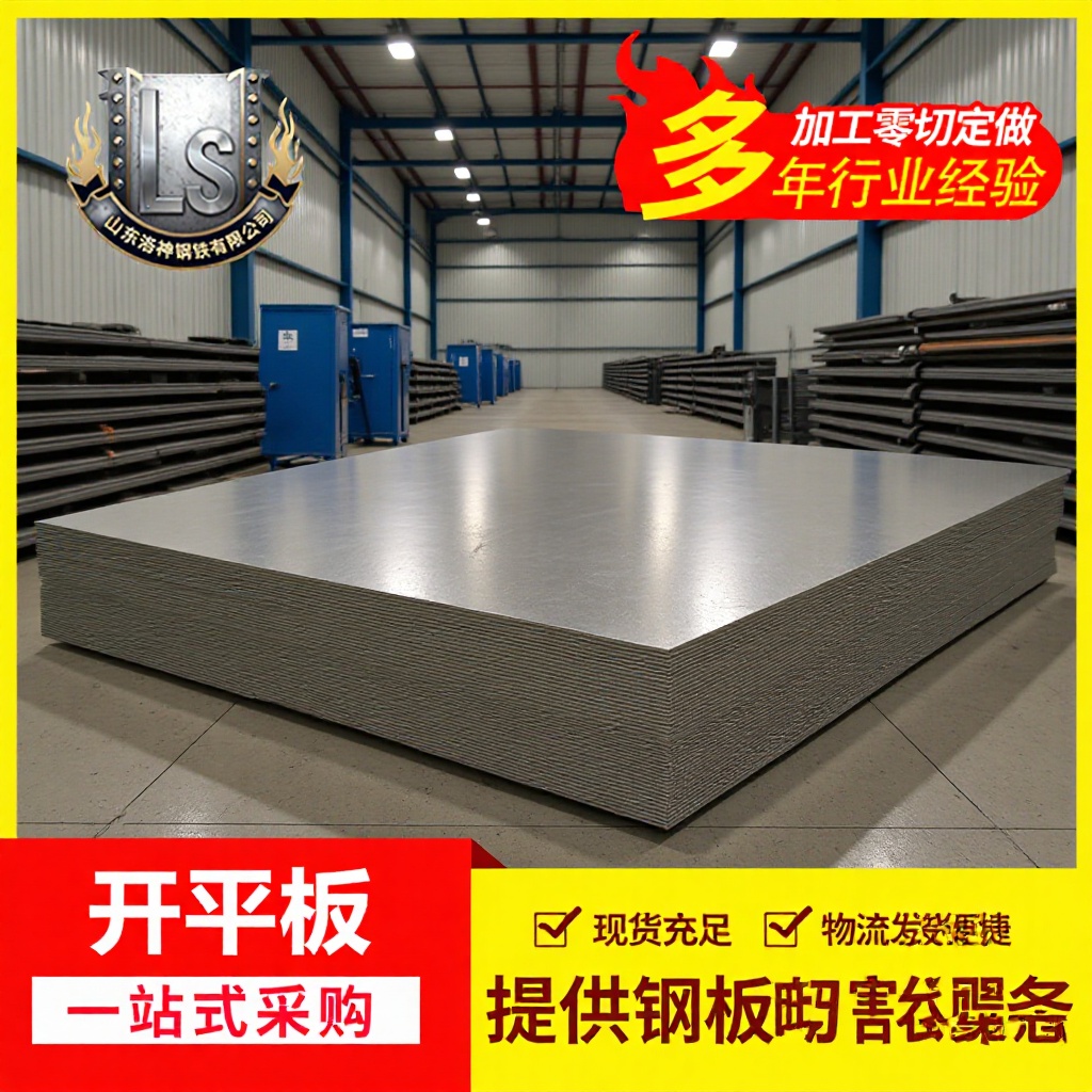 热轧开平板普板Q235、Q355B切割折弯加工钢板卷板中厚花纹钢板