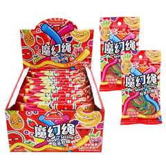 Magic Rope Juice Gummy, Sour Stick Candy, Fruit Candy, Candy Children Snacks, Childhood Snacks, Wholesale, Supermarket Convenience