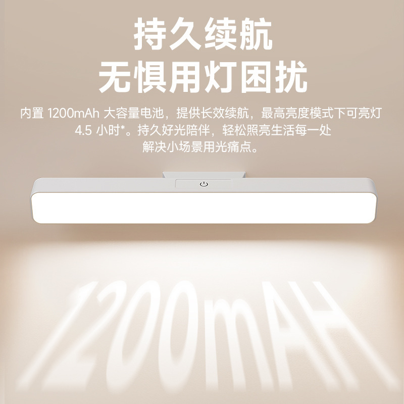 新款学生宿舍台灯护眼学习用大学生充电长条床帘床悬挂磁吸酷毙灯|undefined