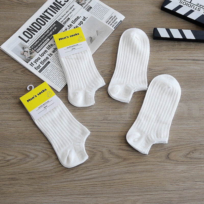 Extreme Double Needle Socks Men's Socks Shallow Mouth Boat Socks Low Mouth Invisible Socks Breathable Short Socks Boneless Spring and Summer Thin