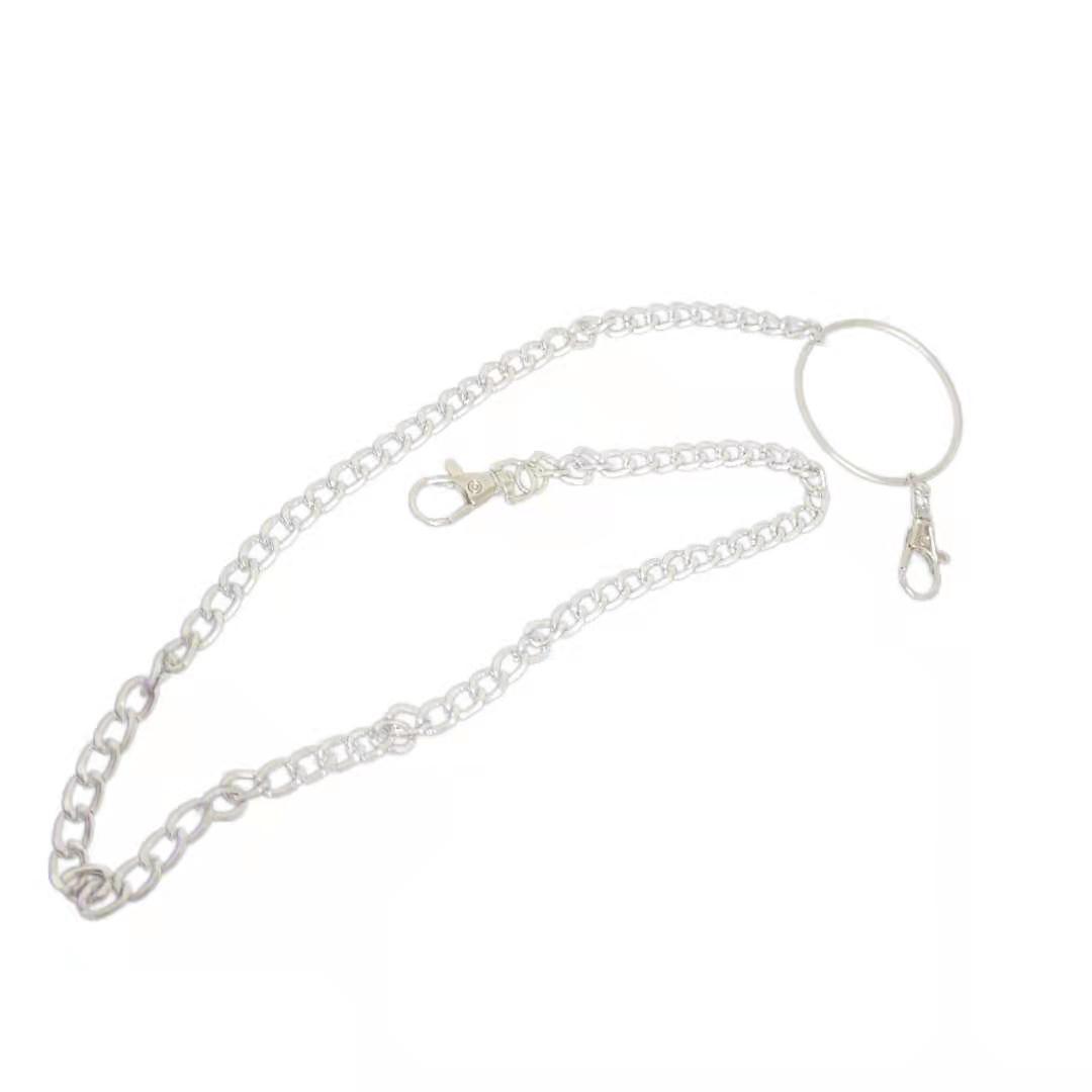 Rock Circle Men And Women Hip Hop Punk Metal Ring Pants Waist Chain Trendy Jeans Accessories Pendant_voghion.com