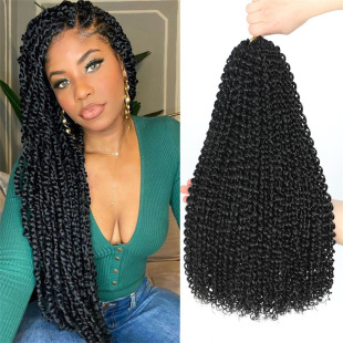 Chemical Fiber Wig Water Wave Passion Twist Braids Dropshipping Manufacturer Wholesale