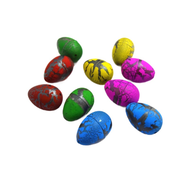 Los niños educativos tamaño pequeño color crack dinosaurio huevo expansión Juguete huevo para incubar huevo de Pascua ciencia y educación juguete transfronterizo