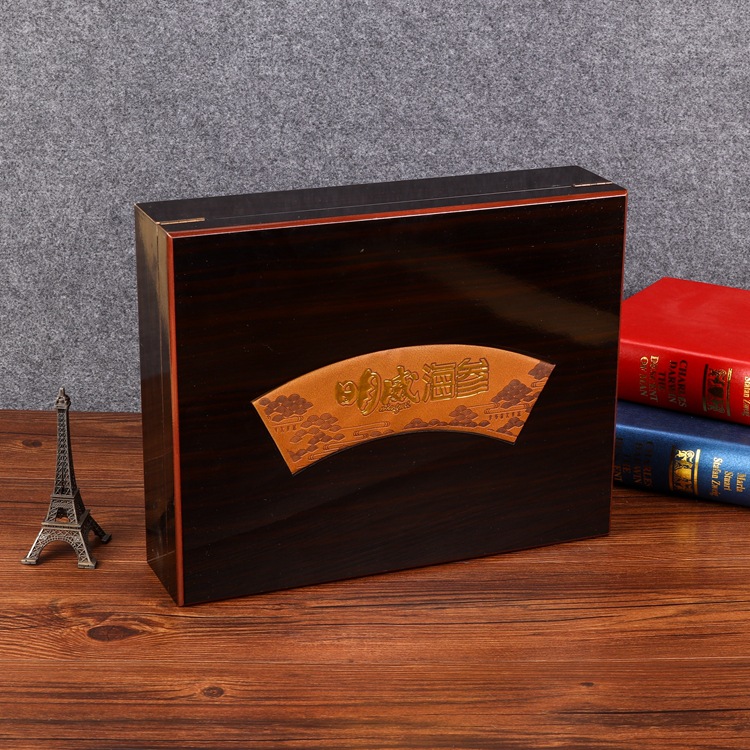 厂家来样定 制可印logo 保健品包装盒翻盖礼盒海参包装纸盒logo