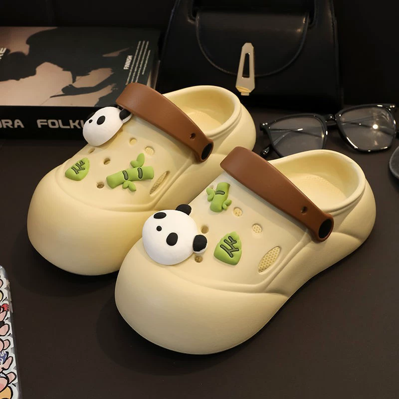 Толстая подошва для увеличения пещерных туфель для панд модель 2024 летом