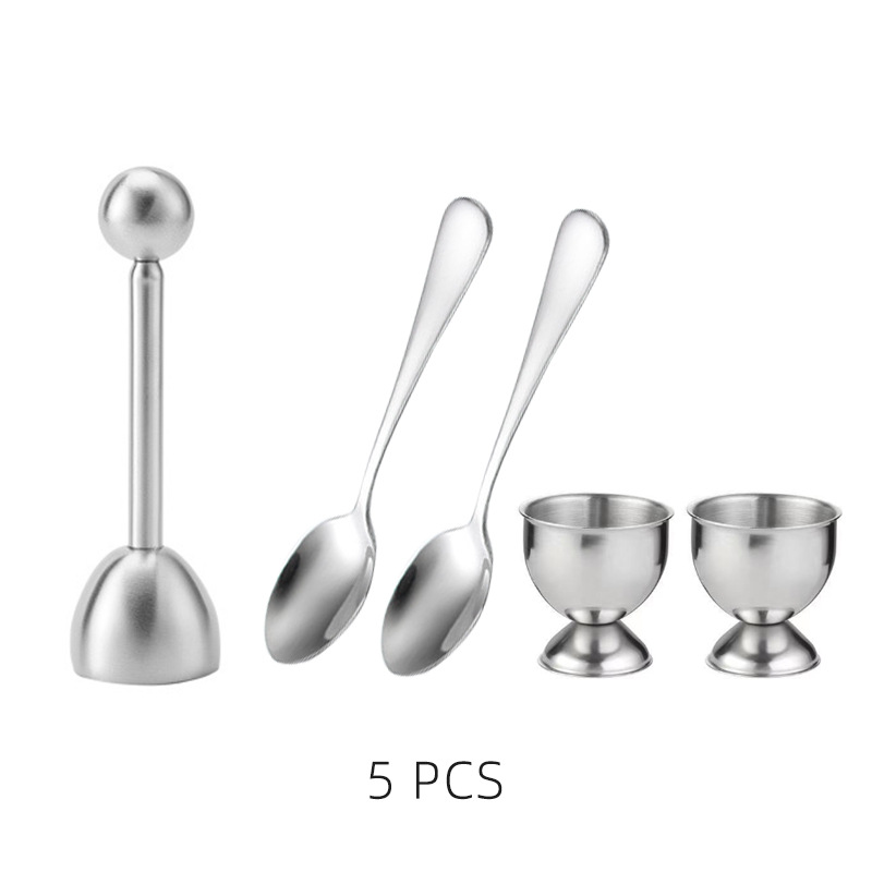 Abridor de huevo elástico de acero inoxidable 304 abridor de huevo de primavera cortador de huevo cáscara de huevo knock