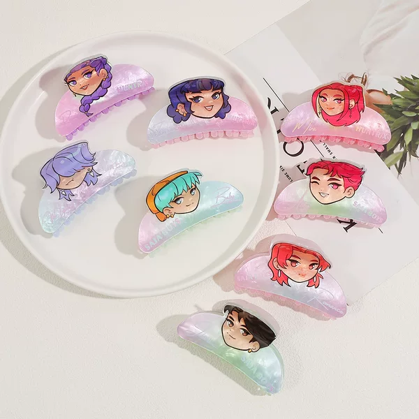Korean Witch Hunter Anime Character Hair Claw Cute Girly Fashion Clip Internet Celebrity Hair Accessories Wholesale