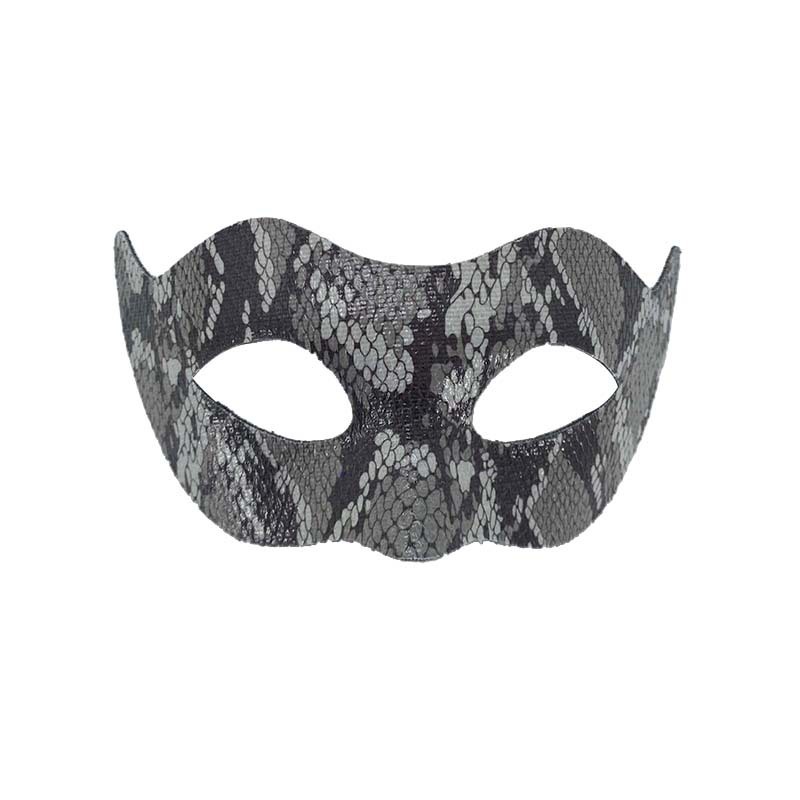 Máscaras de pareja media cara máscaras de baile piel de serpiente piel de cocodrilo máscaras de ojos fiesta de Halloween luchador jugueteo props