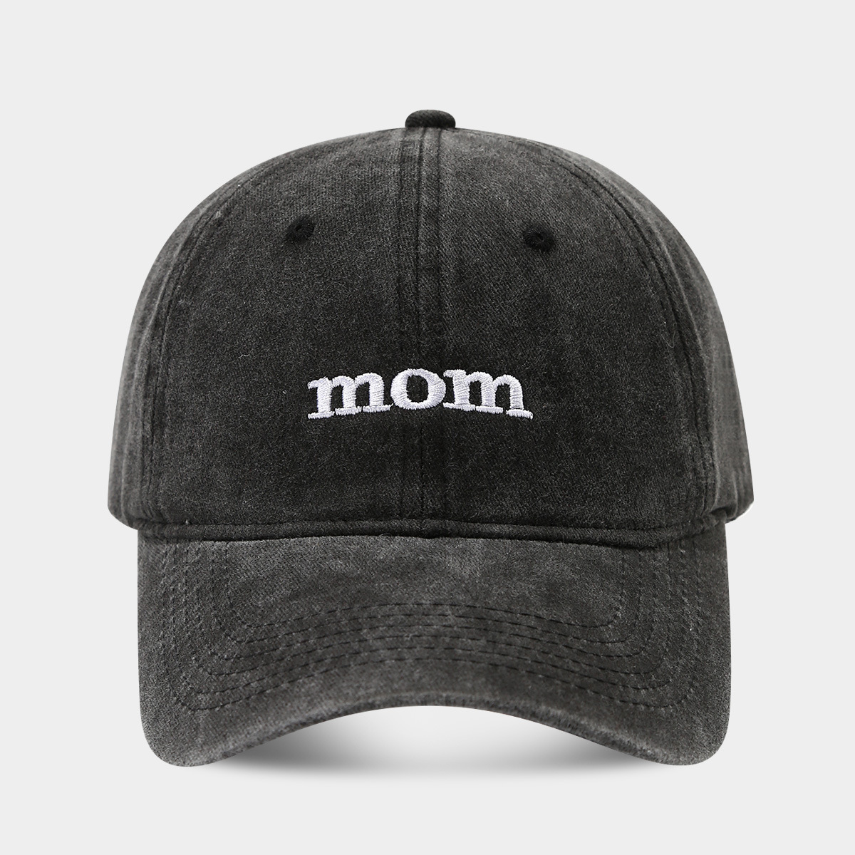 Amazon Venta caliente lavado algodón papá mamá gorra de béisbol bordada vintage deportes casual enarboló marea sombrero para el sol