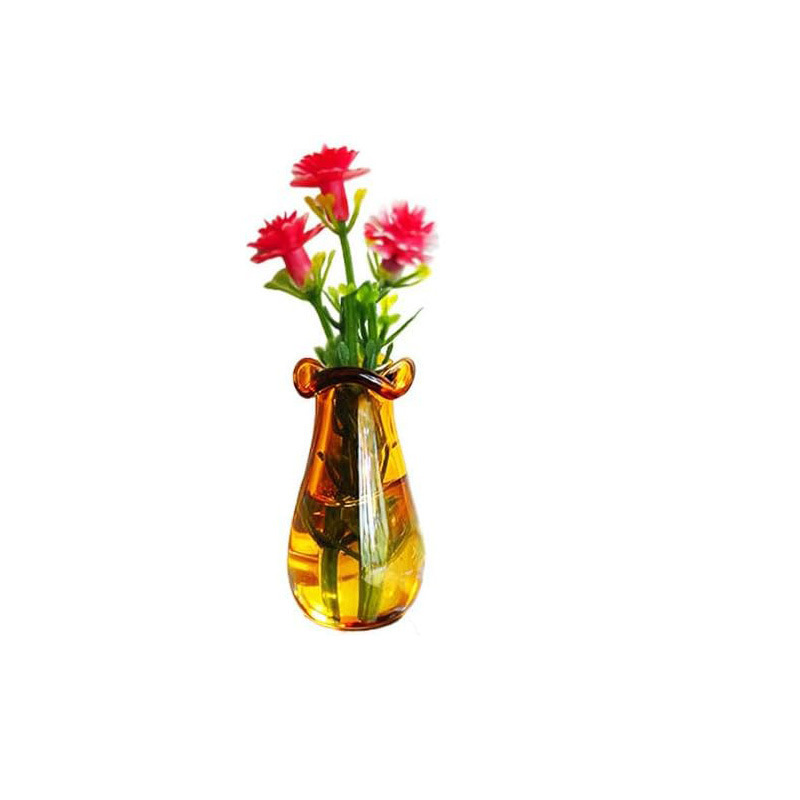 Ins mini-magnetic pequeño frasco de flores pegatinas de refrigerador DIY decoración artística botella de vidrio delicada gato debe recoger botella