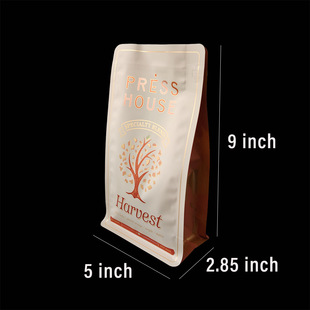 Support custom 9 new design coffee flat bottom bag matte surface printing with easy tear zipper aluminum foil composite bag