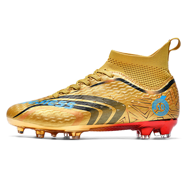Cross-Border High-Top Football Men, Women, And Children, Suitable For Artificial Turf, AG Long Spikes, Student_voghion.com