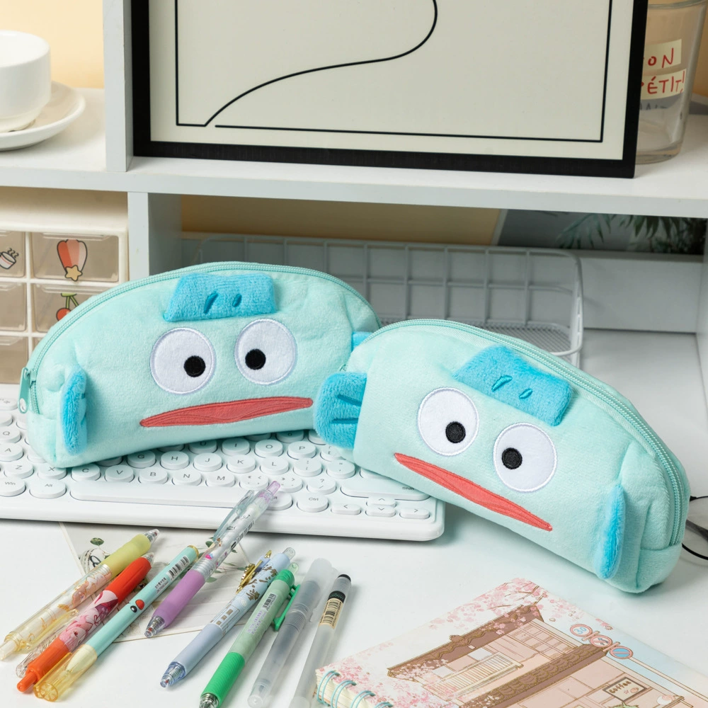 Plush Pencil Case Shida, capacious student organizer, 21.5×12.5×3 cm