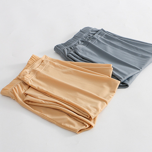 Ultra-thin silky base-layer leggings thermal underwear men's muscle base skin care clothing soft base-layer autumn clothes and pants for men