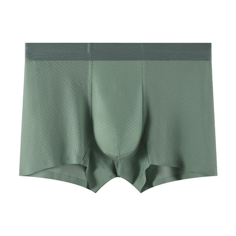 Ropa interior de hombre de seda de hielo transpirable y cómoda al por mayor personalizada