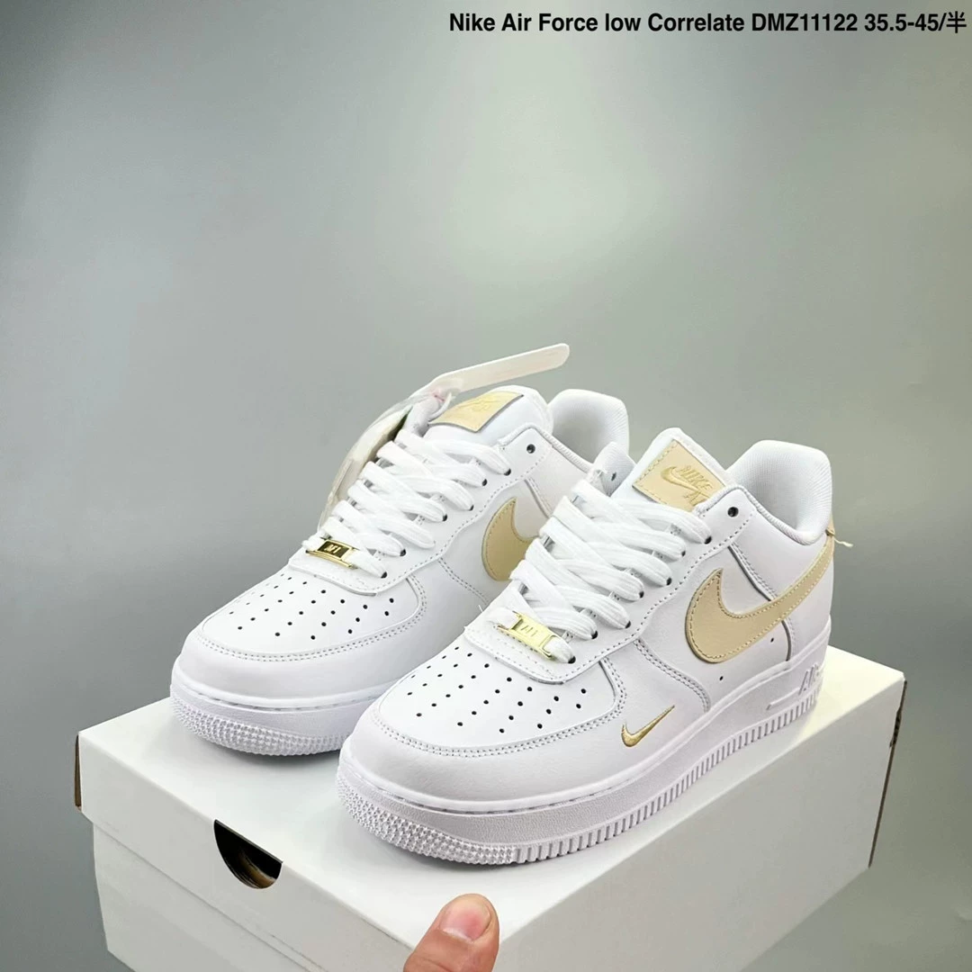 Nike Air Force 1, кожаные кроссовки для мужчин и женщин, белые кроссовки для отдыха