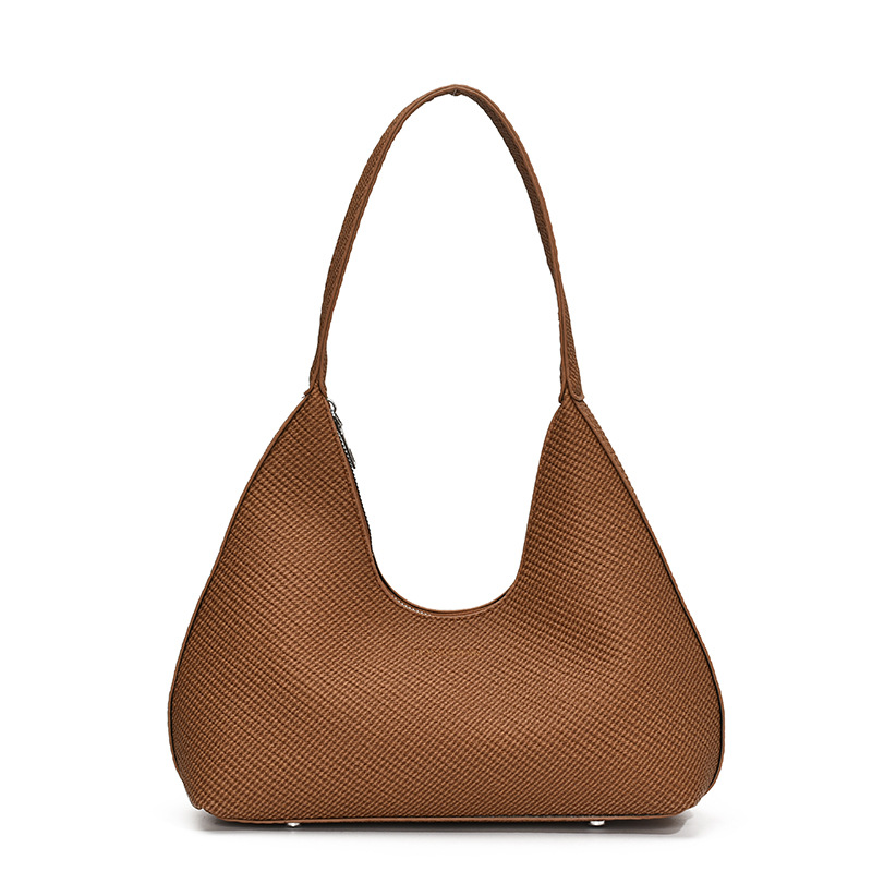 Bolso retro esmerilado para mujer de gran capacidad 2025 nuevo bolso de hombro de primavera y verano de todo fósforo bolso de axila de temperamento popular de este año