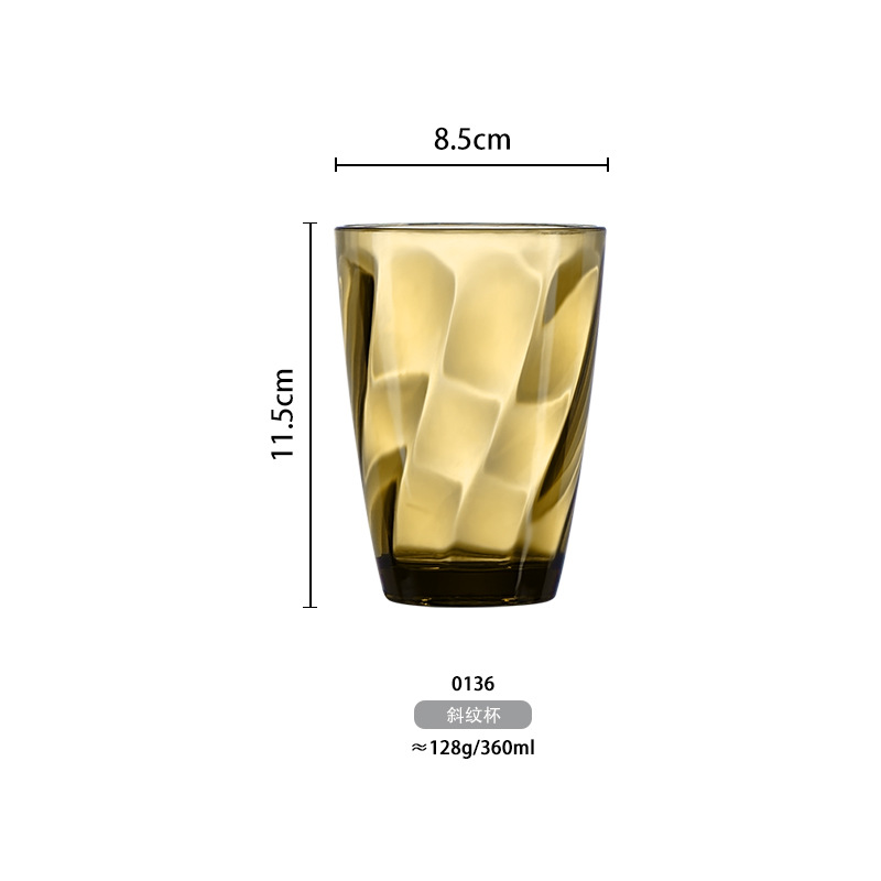 Acrílico taza esmerilada taza de té resistente a la caída resistente a altas temperaturas bebida comercial taza de jugo PC leche taza de té Restaurante