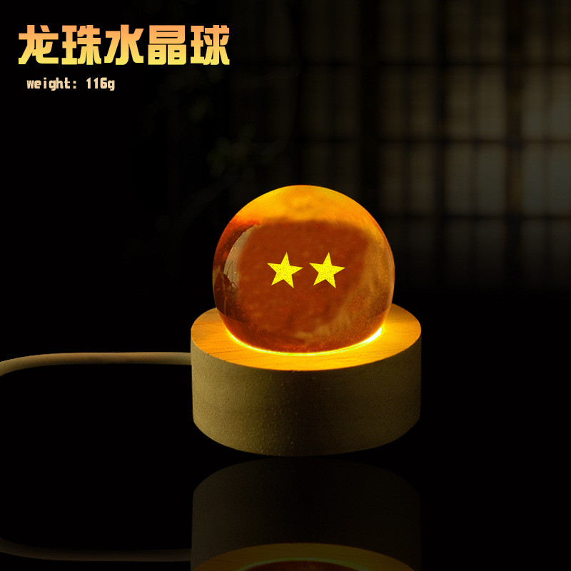 Bolas de dragón bola de cristal luz de noche Sun Wukong Vegeta decoración de escritorio creativa práctica regalo de cumpleaños