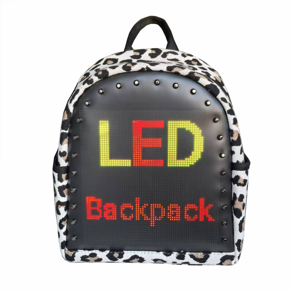 圣诞节发光LED女包DIY动图导入图片编辑文字一键发送显示纯棉提花