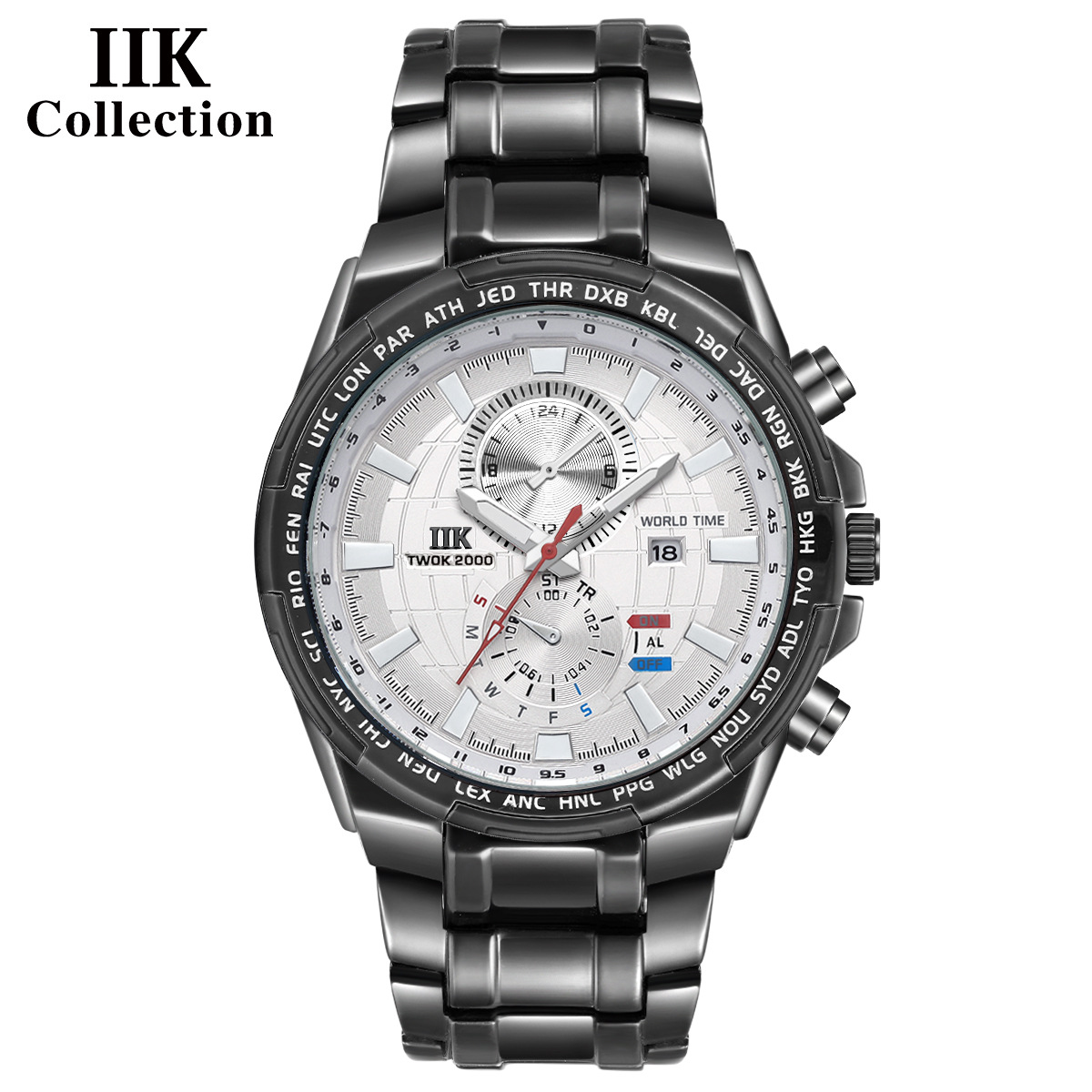 Black belt, black circle, white face