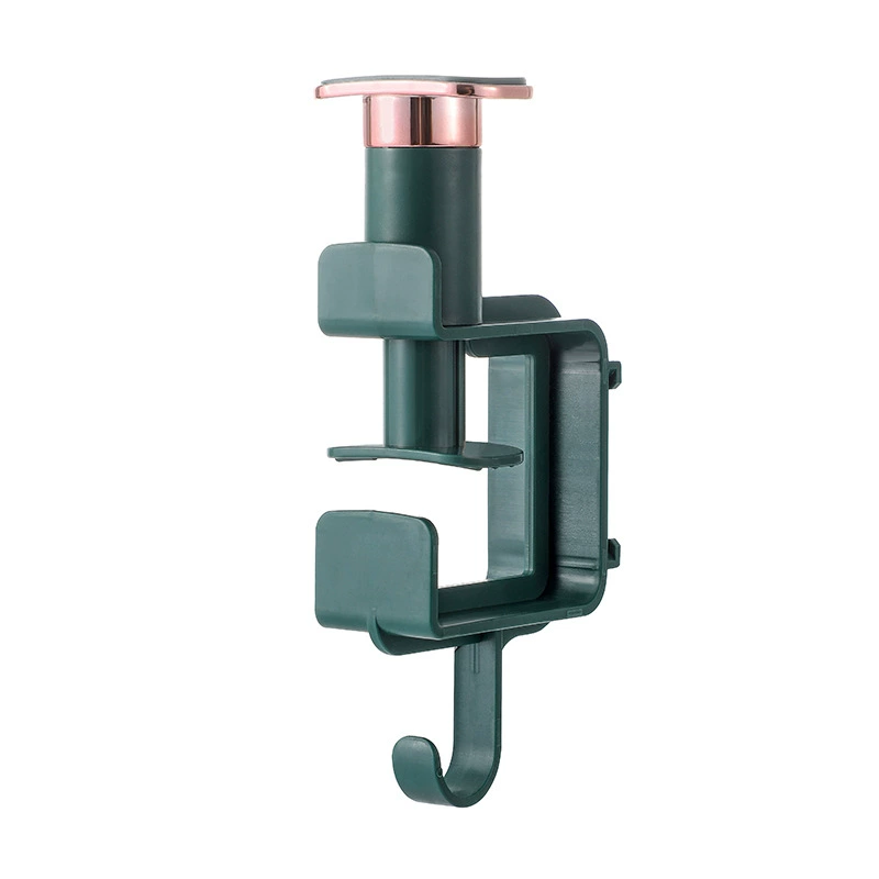 Drilling-free bathroom pedestal rack with strong adhesive film, multifunction washbasin hook, lightweight luxurious style bathroom shelf